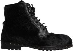 Dolce & Gabbana Enkellaarsjes van leer met studs