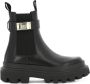 Dolce&Gabbana Boots & laarzen Boot With Logo Plaque in zwart - Thumbnail 1