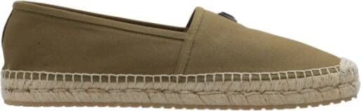 Dolce & Gabbana Espadrilles met logo Green Heren