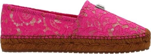 Dolce&Gabbana Espadrilles Espadrillas Pizzo Taormina in roze