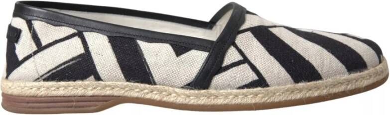 Dolce & Gabbana Luxe Gestreepte Leren Espadrilles Multicolor Dames