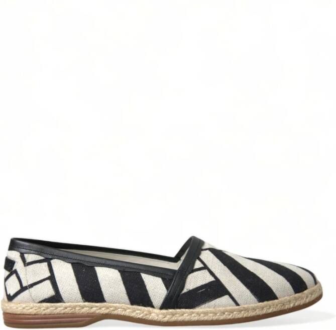 Dolce & Gabbana Gestreepte Canvas Espadrilles Mondello Schoenen Multicolor