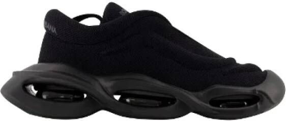 Dolce & Gabbana Zwarte Wave Lace Up Sneakers Polyester Black Heren
