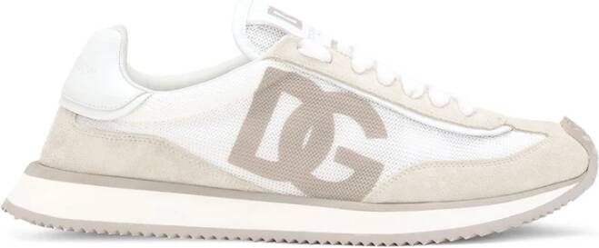 Dolce&Gabbana Low-Top Sneakers Low Air Fastening Dg Logo On The Side in wit