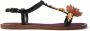 Dolce & Gabbana Platte Sandalen met Prachtige Decoraties Brown Dames - Thumbnail 9