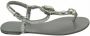 Dolce & Gabbana Zilveren Kristal Flip Flops Glamoureus en Authentiek Gray Dames - Thumbnail 1