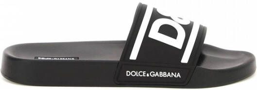 Dolce & Gabbana Zwarte Sandaal Regular Fit Geschikt voor Warm Klimaat Black Heren