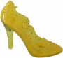 Dolce & Gabbana Gele Bloemen Kristallen Cinderella Hakken Yellow Dames - Thumbnail 1