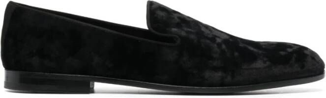 Dolce & Gabbana Fluwelen loafers voor heren Black Heren