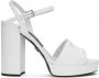 Dolce & Gabbana Geborduurde platform sandalen White Dames - Thumbnail 1