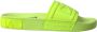 Dolce & Gabbana Logo Fluorescent Beach Slide Sandals Groen Dames - Thumbnail 3