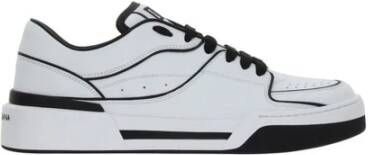 Dolce & Gabbana Nieuwe Roma Sneakers met Contrasterende Details White Heren