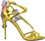 Dolce & Gabbana Gele Butterfly Applique Sandalen Yellow Dames - Thumbnail 1