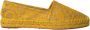 Dolce & Gabbana Gele Kant Espadrille Loafers Platte Schoenen Yellow Dames - Thumbnail 9