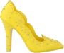 Dolce & Gabbana Gele Kristal Versierde PVC Pumps - Thumbnail 1