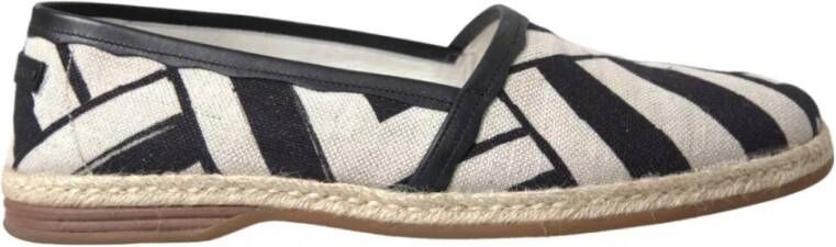 Dolce & Gabbana Gestreepte Canvas Espadrilles