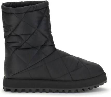 Dolce & Gabbana Gewatteerde laarzen met dia tpatroon