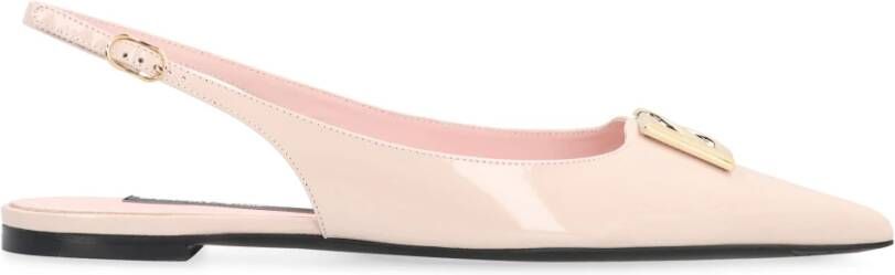 Dolce & Gabbana Glanzend leren slingback pumps Pink Dames