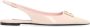 Dolce & Gabbana Gouden Metalen Logo Slingback Ballet Flats Pink Dames - Thumbnail 2