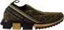 Dolce & Gabbana Glitter Leopard Slip-On Sneakers Brown Dames - Thumbnail 1