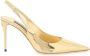 Dolce & Gabbana Gouden Metalen Monogram Leren Pumps Yellow Dames - Thumbnail 1