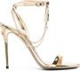 Dolce & Gabbana Gelamineerde leren sandalen met charme Yellow Dames - Thumbnail 1
