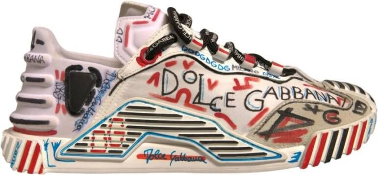 Dolce & Gabbana Graffiti Print Sneakers