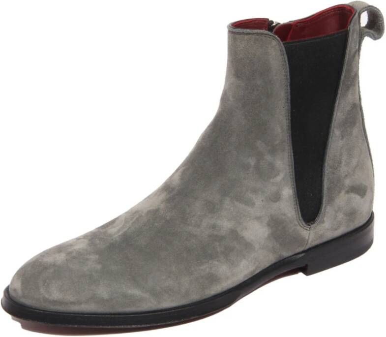 Dolce & Gabbana Grijze Beatles Velvet Suede Boots