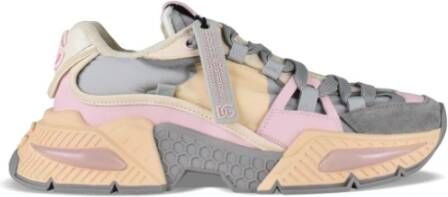Dolce & Gabbana Grijze Roze Oranje Daymaster Sneakers Gray Dames