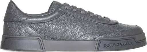 Dolce & Gabbana Grijze Sneakers met Vetersluiting Gray Heren