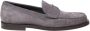 Dolce & Gabbana Grijze Suede Loafers met Metalen DG Logo Gray Heren - Thumbnail 1