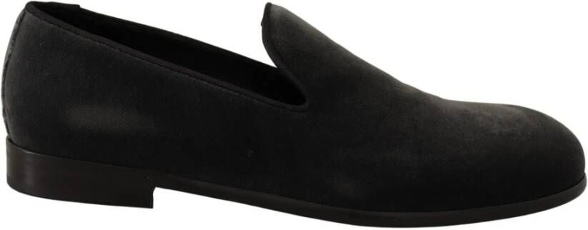 Dolce & Gabbana Groene fluwelen instappers schoenen voor heren - Foto 3