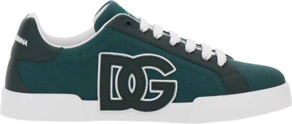 Dolce & Gabbana Groene Canvas Sneakers