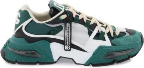 Dolce & Gabbana Groene en Zwarte Airmaster Sneakers Green Heren