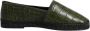 Dolce & Gabbana Groene exotische leren espadrilles instappers - Thumbnail 1