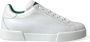 Dolce & Gabbana Elegante Portofino Leren Sneakers White Heren - Thumbnail 9