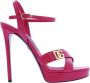 Dolce & Gabbana Happy Garden Dames Sandalen Pink Dames - Thumbnail 1