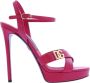 Dolce&Gabbana Sandalen Dames Happy Garden in poeder roze - Thumbnail 1