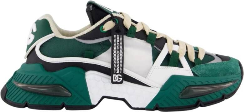 Dolce & Gabbana Heren Air Master Sneaker Groen Wit Green Heren