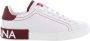 Dolce & Gabbana Heren Portofino Sneaker Wit Rood White Heren - Thumbnail 1