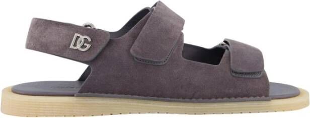 Dolce&Gabbana Slippers & Mules Strap Sandal Grijs in grijs
