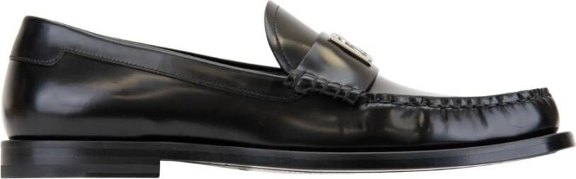 Dolce & Gabbana Zwarte platte schoenen voor vrouwen Black Heren