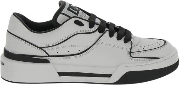 Dolce & Gabbana Nieuwe Roma Sneakers met Contrasterende Details White Heren