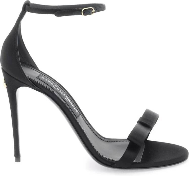 Dolce & Gabbana Hoge sandalen met hak Keira Black Dames