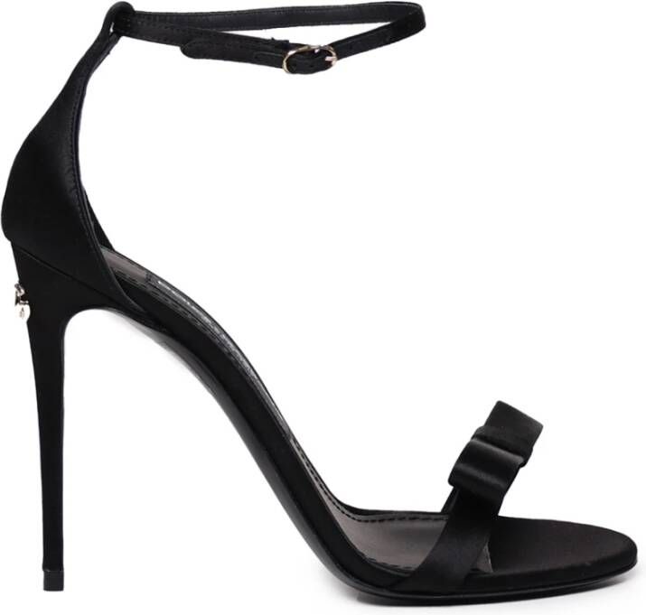 Dolce & Gabbana Hoge sandalen met hak Keira Black Dames