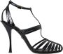 Dolce & Gabbana Zwarte Stiletto Sandalen met Hak Black Dames - Thumbnail 9
