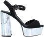 Dolce & Gabbana High Heel Sandals Black Dames - Thumbnail 1