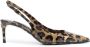 Dolce & Gabbana Animalier bruin kalfsleren slingback pumps Brown Dames - Thumbnail 1