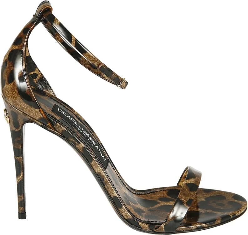 Dolce & Gabbana High Heel Sandals Bruin Dames