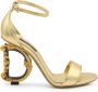Dolce & Gabbana Sandalen met onderscheidende hiel Geel Dames - Thumbnail 1